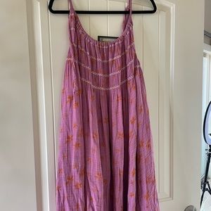 free people pink floral maxi dress